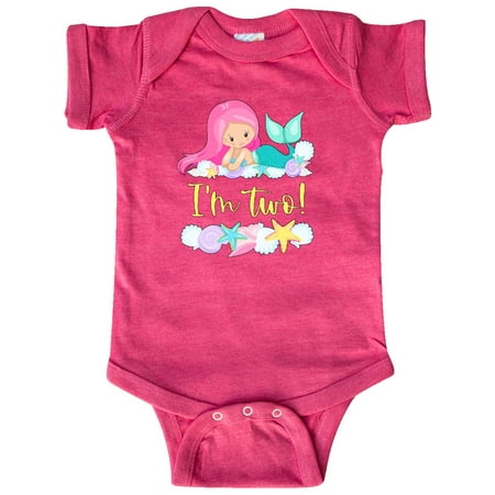 Inktastic I m 2 Mermaid with Pink Hair and Shells Gift Baby Boy or Baby Girl Bodysuit
Inktastic I m 2 Mermaid with Pink Hair and Shells Gift Baby Boy or Baby Girl Bodysuit