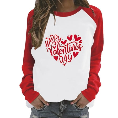 Valentine s Day Women s Valentine s Day Top Shirt Heart Letter Printed Top Round Neck Raglan Long Sleeve Casual Soft Tops Long Sleep Shirt
Valentine s Day Women s Valentine s Day Top Shirt Heart Letter Printed Top Round Neck Raglan Long Sleeve Casual Soft Tops Long Sleep Shirt