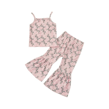 Sunisery Toddler Baby Girl Outfits Sleeveless Floral Crop Tank Tops Wide Leg Pants Summer Clothes Set Pink 2-3 Years
Sunisery Toddler Baby Girl Outfits Sleeveless Floral Crop Tank Tops Wide Leg Pants Summer Clothes Set Pink 2-3 Years