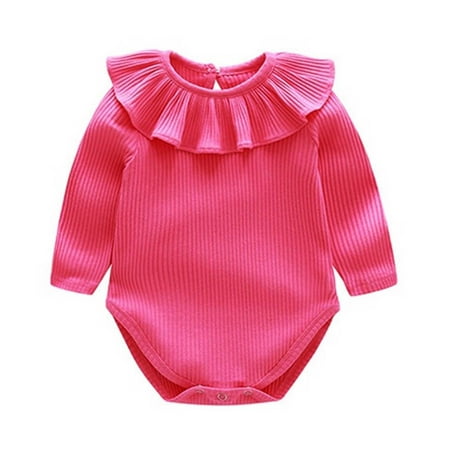 YWDJ 3Month-2Y 0-18 Months Bodysuit Unisex Newborn Sweet Girl Ruffled Solid Color s Romper Jumpsuit Outfit Hot Pink 70
YWDJ 3Month-2Y 0-18 Months Bodysuit Unisex Newborn Sweet Girl Ruffled Solid Color s Romper Jumpsuit Outfit Hot Pink 70