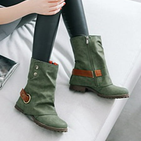 Womens Boots Retro Women Autumn Winter Zipper Square Heels Short Booties Round Toe Shoes Green 9 Boots for Women
Womens Boots Retro Women Autumn Winter Zipper Square Heels Short Booties Round Toe Shoes Green 9 Boots for Women