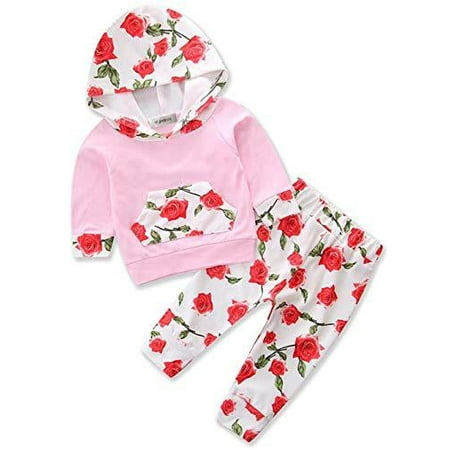 Infant Baby Girl Floral Pattern Long Sleeve Hooded Sweatshirt and Pants Cotton Outfit
Infant Baby Girl Floral Pattern Long Sleeve Hooded Sweatshirt and Pants Cotton Outfit