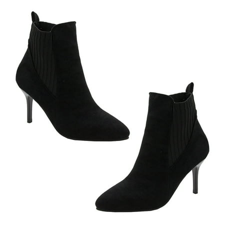 OUNONA 1 Pair of Autumn Boots Pointy Boots Women Ankle Boot Party Footwear for Lady