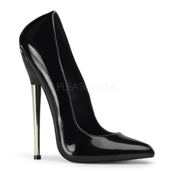 DAGGER-01 6 1/4 Solid Brass Heel Plain Pump Shoes