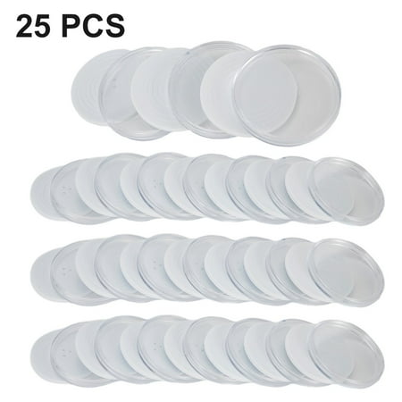RAINB 10/25Pcs 46Mm Transparent Plastic Coin Holder Coin Collecting Box Case Capsule