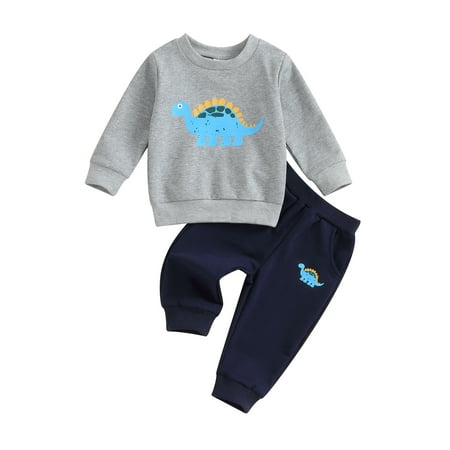 2PCS Toddler Baby Boy Pants Set Dinosaur Print Long Sleeve Sweatshirt Pullover + Drawstring Sweatpants
2PCS Toddler Baby Boy Pants Set Dinosaur Print Long Sleeve Sweatshirt Pullover + Drawstring Sweatpants