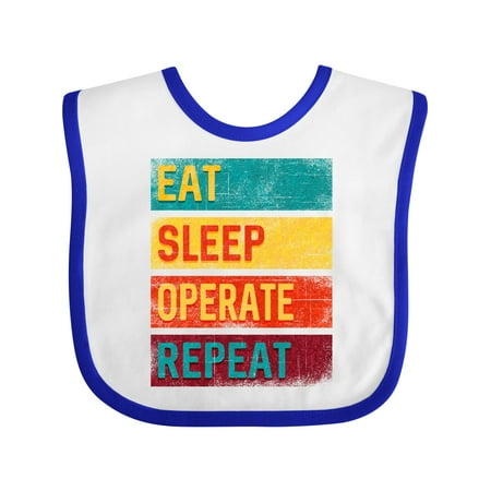 Inktastic Surgeon Surgical Nurse Eat Sleep Operate Repeat Gift Baby Boy or Baby Girl Bib