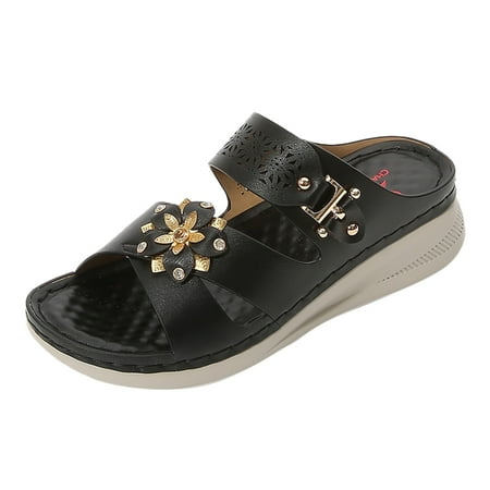 Women s Wedge Slides Sandals Comfortable Platform Walking Sandal Glitter Rhinestone Flower Slip On Open Toe Slippers
Women s Wedge Slides Sandals Comfortable Platform Walking Sandal Glitter Rhinestone Flower Slip On Open Toe Slippers
