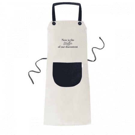 Now is the Winter Shakespeare Quote Apron Adjustable Bib Cotton Linen BBQ Kitchen Pocket Pinafore
Now is the Winter Shakespeare Quote Apron Adjustable Bib Cotton Linen BBQ Kitchen Pocket Pinafore