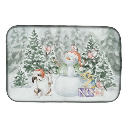 Caroline s Treasures CK8045DDM Australian Shepherd Puppy Black White Snowman and Christmas Presents Dish Drying Mat 14
Caroline s Treasures CK8045DDM Australian Shepherd Puppy Black White Snowman and Christmas Presents Dish Drying Mat 14
