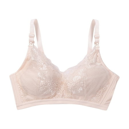 Seyurigaoka Women´s Lace Breathable Seamless Wirefree Nursing Bra Front Buckle Cross Gather Bra Cotton Maternity Underwear
Seyurigaoka Women´s Lace Breathable Seamless Wirefree Nursing Bra Front Buckle Cross Gather Bra Cotton Maternity Underwear