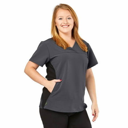 Medline California ave™ Women s Yoga-Style Stretch Scrub Top