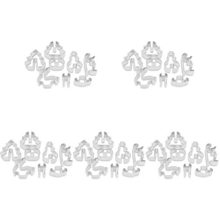 HOMEMAXS 40 Pcs Reusable Biscuit Molds Adorable Cookie Cutters Christmas Style Cookie Molds