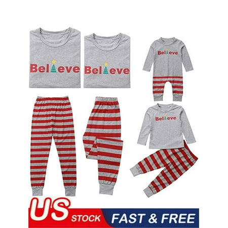 Family Matching Christmas Clothes Santa Outfits Long Sleeve T Shirts Romper Stripes Pants Pajamas Pjs Sleeper Home Wear
Family Matching Christmas Clothes Santa Outfits Long Sleeve T Shirts Romper Stripes Pants Pajamas Pjs Sleeper Home Wear