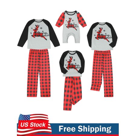 Christmas Family Matching Pajamas Set Adult Kids Baby Deer Printed Tops+Plaid Pants Sleepwear Nightwear Set
Christmas Family Matching Pajamas Set Adult Kids Baby Deer Printed Tops+Plaid Pants Sleepwear Nightwear Set