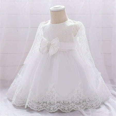 NECHOLOGY Baby Girls Ruffle Long Sleeve Lace Bowknot Flower Dresses Pageant Party Wedding Christmas Dress Toddler Girl Dress White 6-12 Months
NECHOLOGY Baby Girls Ruffle Long Sleeve Lace Bowknot Flower Dresses Pageant Party Wedding Christmas Dress Toddler Girl Dress White 6-12 Months
