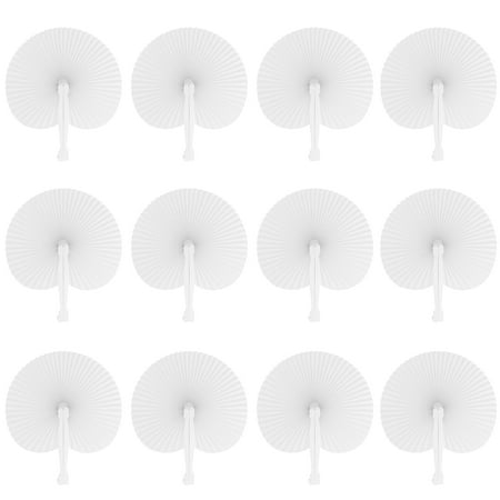 NICEXMAS 12pcs Folding Fan Handheld Fans Paper Folded Fan Circular Paper Fan for Wedding Party
NICEXMAS 12pcs Folding Fan Handheld Fans Paper Folded Fan Circular Paper Fan for Wedding Party