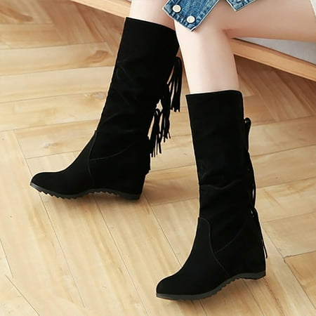 Boots Women s New Tassel Boots In Autumn And Winter Slope Heel Frosted Inner Height Medium Boots
Boots Women s New Tassel Boots In Autumn And Winter Slope Heel Frosted Inner Height Medium Boots