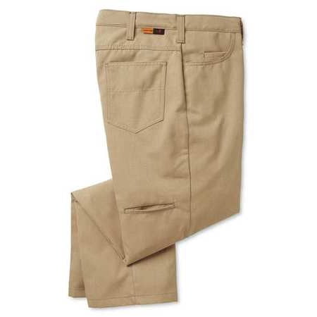WORKRITE 490MH70KH38 36 Pants, 38 in. x 36 in., Khaki