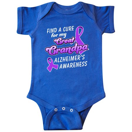 Inktastic Alzheimer s Awareness Find a Cure for my Great Grandpa Gift Baby Boy or Baby Girl Bodysuit
Inktastic Alzheimer s Awareness Find a Cure for my Great Grandpa Gift Baby Boy or Baby Girl Bodysuit