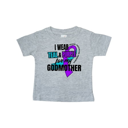 Inktastic Suicide Prevention I Wear Teal and Purple for My Godmother Gift Baby Boy or Baby Girl T-Shirt
Inktastic Suicide Prevention I Wear Teal and Purple for My Godmother Gift Baby Boy or Baby Girl T-Shirt