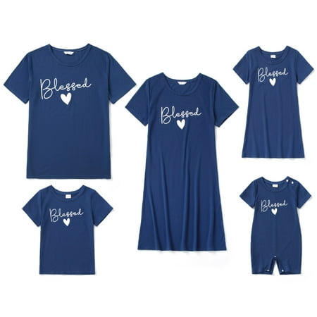 Oulibao Family Matching Outfits Parent-child Dress Summer Mother Girls Dress Dad Boys T-shirt Blue Print Clothing for Baby Rompers/Baby 3-6M
Oulibao Family Matching Outfits Parent-child Dress Summer Mother Girls Dress Dad Boys T-shirt Blue Print Clothing for Baby Rompers/Baby 3-6M