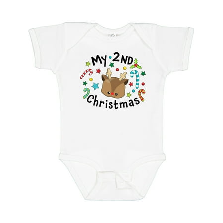 Inktastic My 2nd Christmas Cute Reindeer with Candy Canes Gift Baby Boy or Baby Girl Bodysuit
Inktastic My 2nd Christmas Cute Reindeer with Candy Canes Gift Baby Boy or Baby Girl Bodysuit