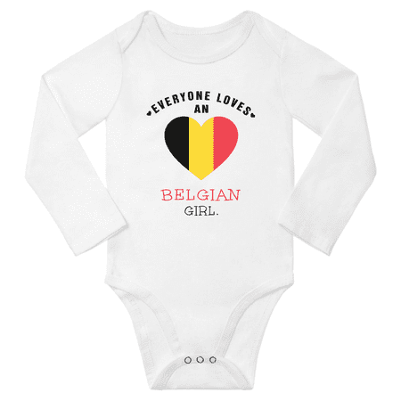 Everyone Loves An Belgian Girl Baby Long Slevve Bodysuit Romper (White 12-18 Months)
Everyone Loves An Belgian Girl Baby Long Slevve Bodysuit Romper (White 12-18 Months)