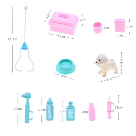 1 Set Simulation Vet Doctor Tools Models Pretend Play Props Veterinary Tool Props