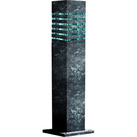 Dabmar Lighting D178-VG 13W 120V Powder Coated Steel Bollard with S13-GU24 Lamp, Verde Green - 42.31 x 9.81 x 9.81 in.