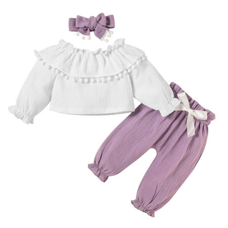 Dadaria Baby Boys Girls Clothes Newborn Winter Outfits 6Month-3Year Toddler Outfits Ruffle Collar Bow Clothes Cute Hairball Cotton Suit Purple 6-12 Month Toddler
Dadaria Baby Boys Girls Clothes Newborn Winter Outfits 6Month-3Year Toddler Outfits Ruffle Collar Bow Clothes Cute Hairball Cotton Suit Purple 6-12 Month Toddler