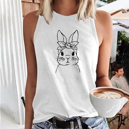 Dolkfu Easter Scrub Tops Women Women s Sleeveless Summer Casual Tops Regular Round Neck Printing Sleeveless Vest Tops
Dolkfu Easter Scrub Tops Women Women s Sleeveless Summer Casual Tops Regular Round Neck Printing Sleeveless Vest Tops