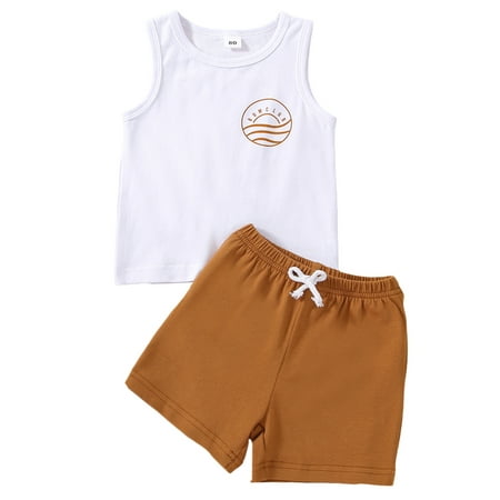 Arvbitana 2Pcs Toddler Baby Boy Summer Clothes Letter Tank Top Cute Shorts Set Beach Outfits White
Arvbitana 2Pcs Toddler Baby Boy Summer Clothes Letter Tank Top Cute Shorts Set Beach Outfits White