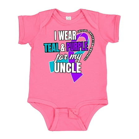 Inktastic Suicide Prevention I Wear Teal and Purple for My Uncle Gift Baby Boy or Baby Girl Bodysuit
Inktastic Suicide Prevention I Wear Teal and Purple for My Uncle Gift Baby Boy or Baby Girl Bodysuit
