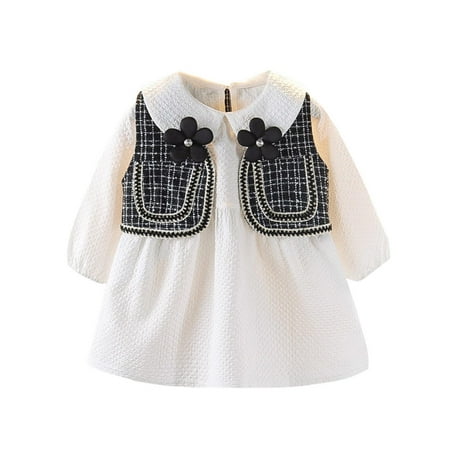 Dezsed 6M-3Y Toddler Kids Baby Girl Clothes Solid Color Long Sleeve Party Dress +Plaid Sleeveless Jacket Coat Tops Baby Girl Outfit Set School Outfits Clearance
Dezsed 6M-3Y Toddler Kids Baby Girl Clothes Solid Color Long Sleeve Party Dress +Plaid Sleeveless Jacket Coat Tops Baby Girl Outfit Set School Outfits Clearance