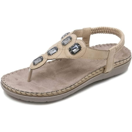 Summer Women s Flat Sandals Fashion Crystal Women s Shoes Summer Shoes Beach Slippers Women (Color : Beige Size : 11)
Summer Women s Flat Sandals Fashion Crystal Women s Shoes Summer Shoes Beach Slippers Women (Color : Beige Size : 11)
