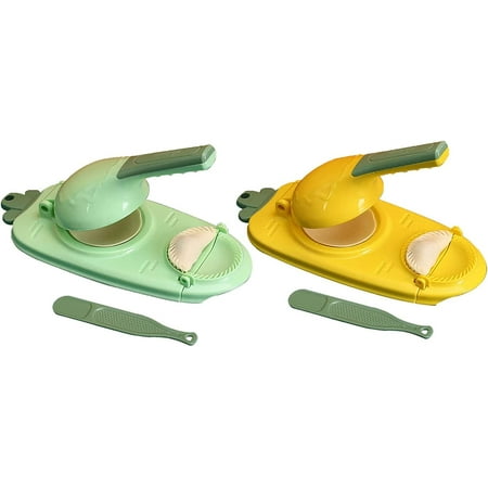 2 In 1 Dumpling Maker Kitchen Dumpling Making Tool Manual Dumpling Maker Mould Baking Pastry Manual Artifact For Pressing Dumpling Skin Wrapper Mould Dough Press Maker (Green+Yellow)
2 In 1 Dumpling Maker Kitchen Dumpling Making Tool Manual Dumpling Maker Mould Baking Pastry Manual Artifact For Pressing Dumpling Skin Wrapper Mould Dough Press Maker (Green+Yellow)