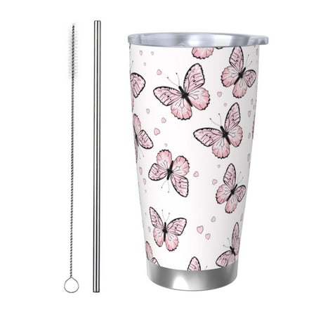 Coaee Butterflies (2) for 20oz Insulated Kettle Water Bottle For Running Hiking Cycling Climbing Men S Woman Insulated Water Bottle-Straw Two-piece Set
Coaee Butterflies (2) for 20oz Insulated Kettle Water Bottle For Running Hiking Cycling Climbing Men S Woman Insulated Water Bottle-Straw Two-piece Set