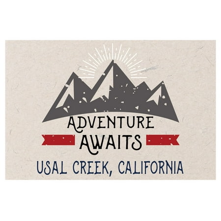 Usal Creek California Souvenir 2x3 Inch Fridge Magnet Adventure Awaits Design