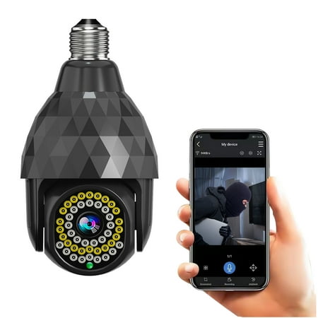 Christmas Gifts! VWRXBZ Electronics Wireless WiFi Light Bulb Camera 2MP Light Bulb Security Camera Smart 360 PTZ Bulb Security Camera APP Access And Alarm Notification Night Vision
Christmas Gifts! VWRXBZ Electronics Wireless WiFi Light Bulb Camera 2MP Light Bulb Security Camera Smart 360 PTZ Bulb Security Camera APP Access And Alarm Notification Night Vision