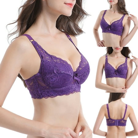 Biplut Plus Size Solid Color Floral Lace Charming Bra Women Underwired Brassiere Underwear
Biplut Plus Size Solid Color Floral Lace Charming Bra Women Underwired Brassiere Underwear