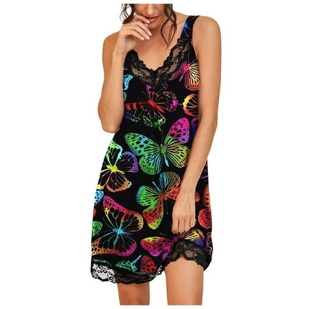 Huaai Dresses For Women 2023 Women Print Deep V Pajamas Sleeveless Lace Lingerie Sleepwear Blouse Dress Plus Size Dress Black XXL
Huaai Dresses For Women 2023 Women Print Deep V Pajamas Sleeveless Lace Lingerie Sleepwear Blouse Dress Plus Size Dress Black XXL