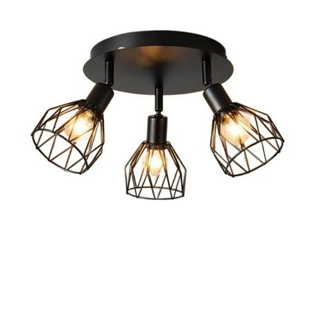 PEACNNG lighting Kitchen Light Fixtures Ceiling Mount 3-Lights Multi-Directional Rotating Black Iron Lamp Shade for Kitchen Farmhouse Dining Room Porch Hallway Etc
PEACNNG lighting Kitchen Light Fixtures Ceiling Mount 3-Lights Multi-Directional Rotating Black Iron Lamp Shade for Kitchen Farmhouse Dining Room Porch Hallway Etc