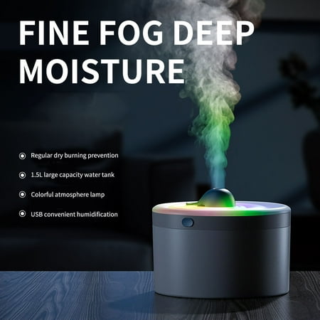 jsaierl 1.5L Air Humidifier Usb Colorful Marquee LED Night Light Fog Purifier Humidifier
jsaierl 1.5L Air Humidifier Usb Colorful Marquee LED Night Light Fog Purifier Humidifier