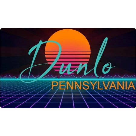 Dunlo Pennsylvania 4 X 2.25-Inch Fridge Magnet Retro Neon Design