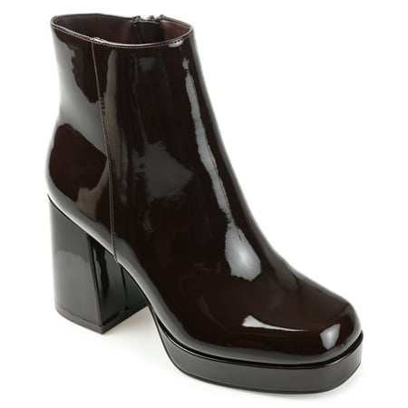 Journee Collection Womens Mollie Square Toe Platform Ankle Booties