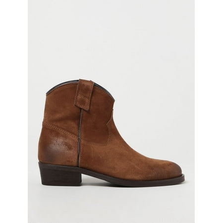 Via Roma 15 Flat Ankle Boots Woman Beige Woman