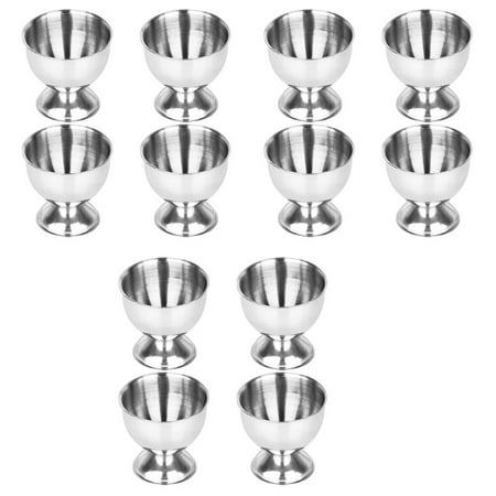12X Egg Cups Set Stainless Steel Eggs Hard Boiled Eggs and Soft Tray Tool Holders Kitchen Silver
12X Egg Cups Set Stainless Steel Eggs Hard Boiled Eggs and Soft Tray Tool Holders Kitchen Silver