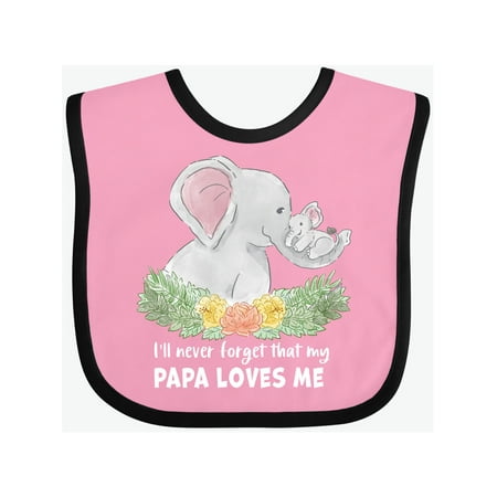 Inktastic I ll Never Forget That My Papa Loves Me with Cute Elephants Gift Baby Boy or Baby Girl Bib
Inktastic I ll Never Forget That My Papa Loves Me with Cute Elephants Gift Baby Boy or Baby Girl Bib