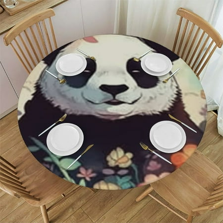 Qlo0ole Round Tablecloth with Elastic Edges Circular Tablecloth Waterproof Tabletop Wipeable Polyester Table Cloth Durability Table Cover Fitted for Kitchen Outdoor Party Panda Cute Flower Print 38-42
Qlo0ole Round Tablecloth with Elastic Edges Circular Tablecloth Waterproof Tabletop Wipeable Polyester Table Cloth Durability Table Cover Fitted for Kitchen Outdoor Party Panda Cute Flower Print 38-42